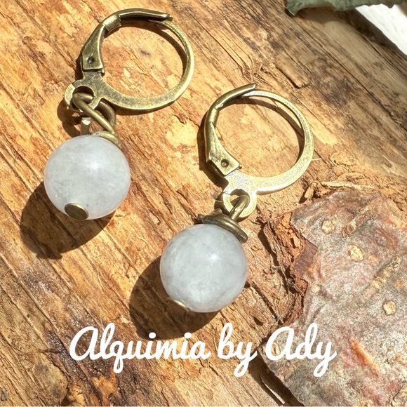 Alquimia Gold and Blue Earrings - Picture 1 of 1